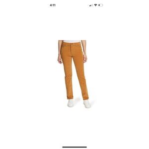 Gloria Vanderbilt Amanda Womens Pants Slim Corduroy Cider Spice Color 18 Short